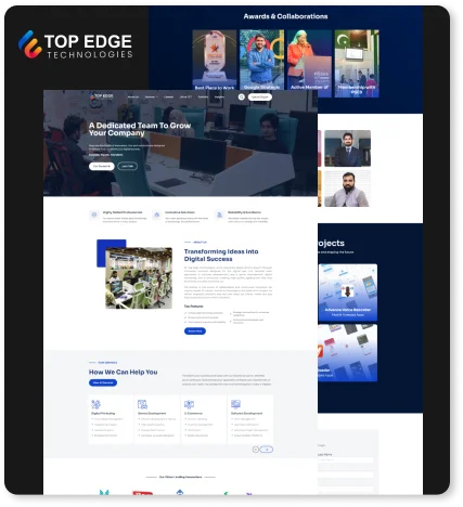 Top Edge Technologies Website