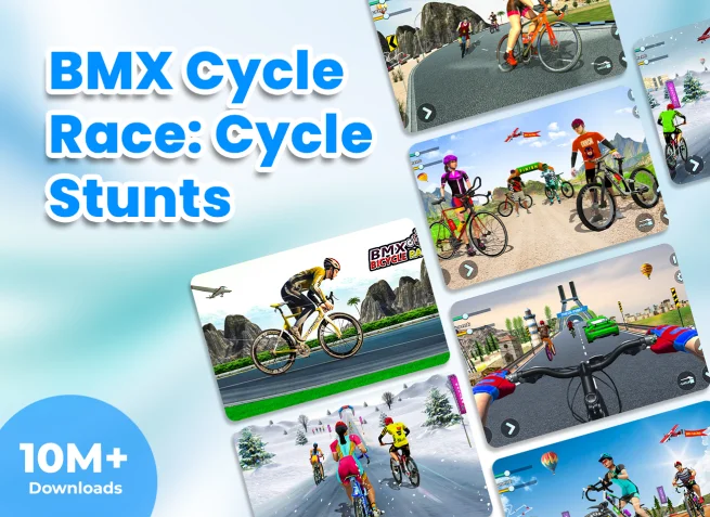 BMX Cycle Race: Cycle Stunts